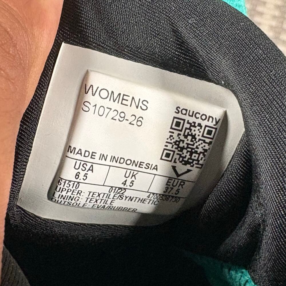 Saucony Ride 15 Womens Running Shoes Size 6.5 Mint Green PWRRUN Cushion - Picture 6 of 6